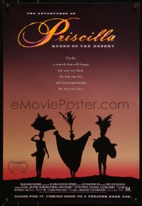 3h0194 ADVENTURES OF PRISCILLA QUEEN OF THE DESERT 2-sided 17x25 special poster 1994 Stamp!