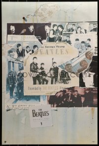 3h0164 BEATLES 20x30 music poster 1995 montage with George, Paul, Ringo and John, Anthology 1!