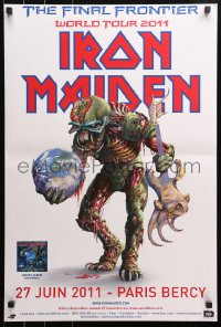 3h0170 IRON MAIDEN 19x29 French music poster 2011 The Final Frontier World Tour, Riggs art of Eddie!