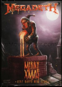 3h0175 MEGADETH 20x28 music poster 2015 wild horror art by Noumier Tawilah for Christmas card!
