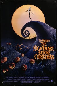 3h0216 NIGHTMARE BEFORE CHRISTMAS 18x27 special poster 1993 Tim Burton, Disney, best art!