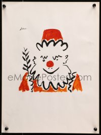3h0106 PABLO PICASSO 12x16 art print 1981 the artist's 1957 Pere Noel, art of Santa Claus!