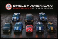 3h0223 SHELBY AMERICAN 24x36 special poster 1990s great image of several serious muscle cars!