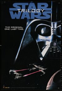 3h0077 STAR WARS TRILOGY 27x40 video poster 1995 Lucas, Empire Strikes Back, Return of the Jedi!
