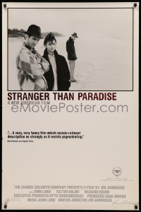 3h0569 STRANGER THAN PARADISE 1sh 1984 Jim Jarmusch, John Lurie, with Eszter Balint on beach!