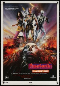 3h0800 CLASS OF 1999 Thai poster 1990 Malcolm McDowell, Grier, Keach, cool sci-fi art by Tongdee!
