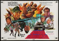 3h0801 CROSS OF IRON Thai poster 1977 Sam Peckinpah, James Coburn vs Nazis in WWII, Bongkod art!