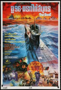 3h0802 DAS BOOT Thai poster 1982 The Boat, Petersen World War II submarine classic, Tongdee art!