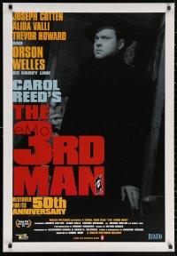 3h0585 THIRD MAN 1sh R1999 great image of Orson Welles in doorway, classic film noir!