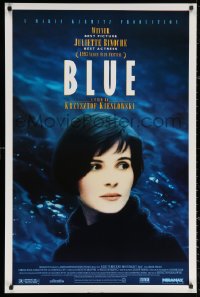 3h0587 THREE COLORS: BLUE 1sh 1993 Juliette Binoche, part of Krzysztof Kieslowski's trilogy!