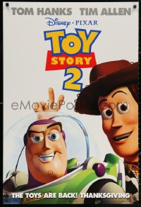 3h0594 TOY STORY 2 advance DS 1sh 1999 Woody, Buzz Lightyear, Disney and Pixar animated sequel!