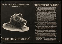 3h0002 REVENGE OF TARZAN trade ad 1920 Gene Pollar in the famous title role, 'Return of Tarzan'!