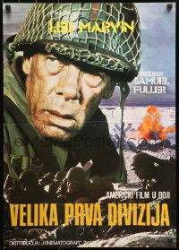 3h1026 BIG RED ONE Yugoslavian 19x27 1980 directed by Samuel Fuller, Lee Marvin in WWII!