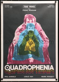 3h1074 QUADROPHENIA Yugoslavian 20x28 1979 English rock & roll, different multiple color images!