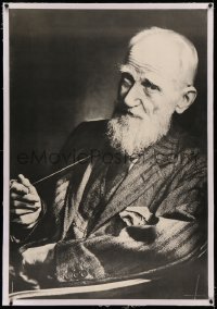 3j0096 GEORGE BERNARD SHAW linen 29x43 Personality Posters 1967 the playwright & Nobel Prize winner!