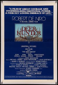 3j0241 DEER HUNTER linen 1sh 1978 directed by Michael Cimino, Robert De Niro, Mantel artwork!