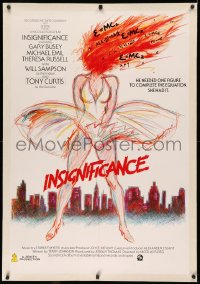 3j0053 INSIGNIFICANCE linen English 1sh 1985 incredible completely different Marilyn skirt blowing art!