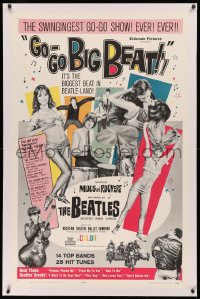 3j0291 GO-GO BIGBEAT linen 1sh 1965 The Beatles and other rockers, the swingingest go-go show ever!