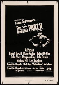 3j0294 GODFATHER PART II linen 1sh 1974 Al Pacino in Francis Ford Coppola classic sequel!