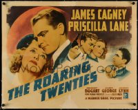 3j0066 ROARING TWENTIES linen style B 1/2sh 1939 James Cagney, Lane & Humphrey Bogart, ultra rare!