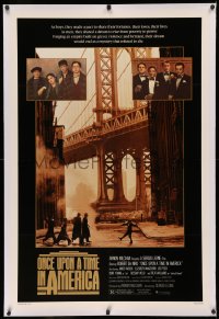 3j0378 ONCE UPON A TIME IN AMERICA linen 1sh 1984 De Niro, James Woods, Sergio Leone, many images!