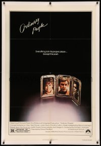 3j0380 ORDINARY PEOPLE linen 1sh 1980 Donald Sutherland, Mary Tyler Moore, directed by Robert Redford!