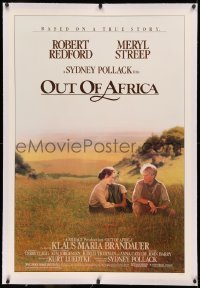 3j0381 OUT OF AFRICA linen 1sh 1985 Robert Redford & Meryl Streep, directed by Sydney Pollack!