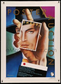 3j0147 RAZZIA signed linen #124/200 28x40 special poster 1992 cool art for poster auction!