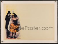 3j0155 UNKNOWN POSTER linen 3308E 24x34 special poster 1920s art of man helping woman with her coat!