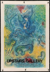 3j0110 UPSTAIRS GALLERY linen 27x40 French museum art exhibition 1970s great art by Marc Chagall!