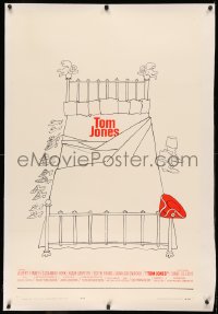 3j0462 TOM JONES linen pre-Awards 1sh 1963 Tony Richardson, different empty bed cartoon art!