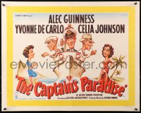 3k0010 CAPTAIN'S PARADISE English 1/2sh 1953 great art of Alec Guinness on ship juggling two wives!