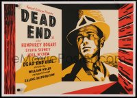 3k0011 DEAD END English 1/2sh R1944 William Wyler, cool art of top-billed Humphrey Bogart, rare!