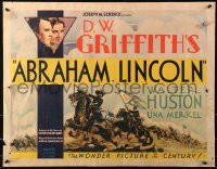 3k0012 ABRAHAM LINCOLN 1/2sh 1930 Walter Huston as Honest Abe, D.W. Griffith, Civil War, ultra rare!
