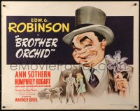 3k0015 BROTHER ORCHID style B 1/2sh 1940 great art of Edward G. Robinson, Bogart billed, ultra rare!