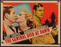 3k0020 GENERAL DIED AT DAWN 1/2sh 1936 mercenary Gary Cooper in China loves Madeleine Carroll, rare!