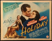 3k0022 HOLIDAY 1/2sh 1938 will Cary Grant choose Katharine Hepburn or Nolan, ultra rare!