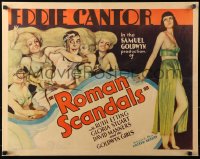 3k0032 ROMAN SCANDALS 1/2sh 1933 great art of Eddie Cantor in chariot with sexy Goldwyn Girls, rare!