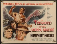 3k0042 TREASURE OF THE SIERRA MADRE style A 1/2sh 1948 Humphrey Bogart, Holt, Walter & John Huston, rare!