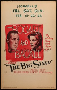 3k0072 BIG SLEEP WC 1946 Humphrey Bogart, sexy Lauren Bacall, Howard Hawks classic, ultra rare!