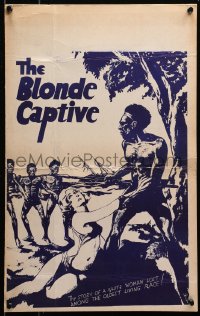 3k0074 BLONDE CAPTIVE WC R1930s story of white woman lost amongst oldest living race, ultra rare!