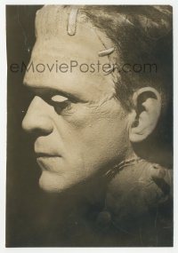 3m0119 BRIDE OF FRANKENSTEIN 5x7.25 still 1935 incredible candid profile of monster Boris Karloff!