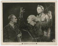3m0123 METROPOLIS 8x10.25 still 1927 Fritz Lang, best image of Alfred Abel, Klein-Rogge & the robot!