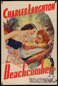 3m0203 BEACHCOMBER 1sh 1938 Charles Laughton in the South Seas, W. Somerset Maugham, ultra rare!