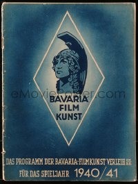 3m0166 BAVARIA FILMKUNST 1940-41 German campaign book 1940 great art ads for upcoming Nazi movies!
