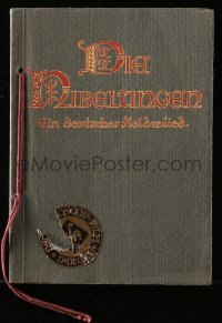 3m0135 DIE NIBELUNGEN premiere German program 1924 Fritz Lang's great fantasy movie about Siegfried!