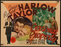 3m0035 PERSONAL PROPERTY 1/2sh 1937 different images of Robert Taylor & sexy Jean Harlow, very rare!