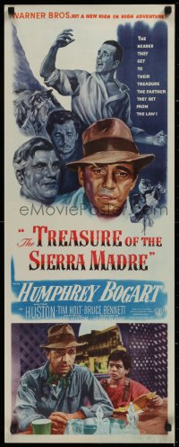 3m0070 TREASURE OF THE SIERRA MADRE insert 1948 Humphrey Bogart, Tim Holt, Walter Huston, Blake!