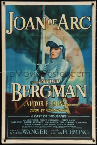 3m0221 JOAN OF ARC 1sh 1948 wonderful image of Ingrid Bergman with sword and armor on horseback!