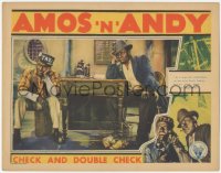 3m0282 CHECK & DOUBLE CHECK LC 1930 Amos 'n' Andy in their only movie adaptation, very rare!
